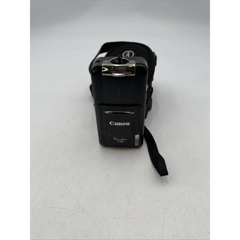 Canon PowerShot S50 5.0MP Digital Camera PC1048 Japan+Battery+Case+Free Ship